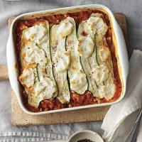 Italian Zucchini-ribbon lasagna Dinner