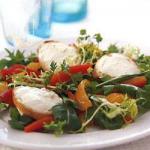 American Mixed Salad with Grilled Goat Cheese Breakfast