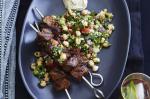 American Baharat Beef Kebabs With Chickpea Tabouli Recipe BBQ Grill