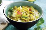 British Burmese Chicken Noodle Curry Dinner