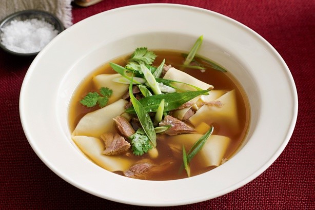 British Lamb Shank Star Anise And Noodle Soup Recipe Soup