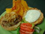 American Mesa Burgers With Sage Aioli and Spicy Chips Breakfast