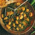 Indian Curry Potato with Green Beans  a Dish Indian Appetizer
