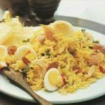 Indian Kedgeree with Smoked Trout and Eggs Przepiorczymi Appetizer