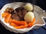 British Simple  Delicious Pot Roast crock Pot Dinner
