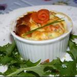 American Flan with Smoked Salmon Appetizer