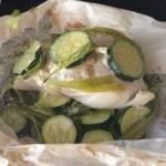 American Papillote of Fish in Coconut Milk Appetizer