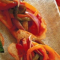 American Grilled Peppers Appetizer