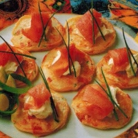 Italian Red Pepper Pikeles With Prosciutto Appetizer