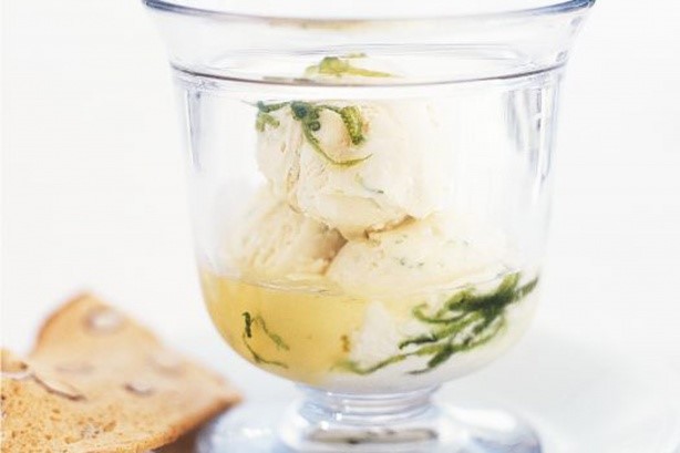 American Lime and Coconut Ice Cream Recipe Dessert