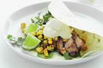 American Chargrilled Pork Tortillas With Charred Chilli Corn Recipe Appetizer