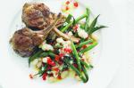 Lamb Cutlets With White and Green Bean Salad Recipe recipe