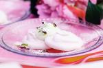 American Pink Meringues With Rosescented Cream Recipe Appetizer