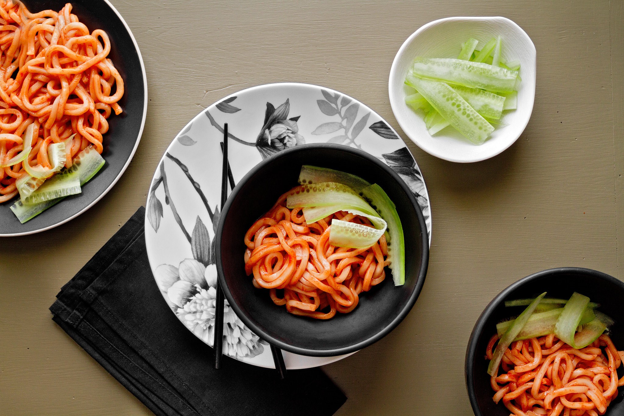 Korean Spicy Korean Temple Noodles Recipe Appetizer