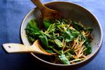 Korean instant Kimchi With Greens and Bean Sprouts Recipe Appetizer