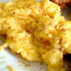 Dutch Scrambled Eggs with Elegant Restaurant Dinner