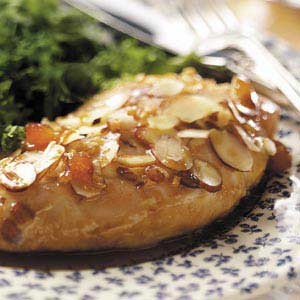 Indian Almond Chicken with Apricot Sauce Dinner