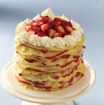 American Strawberrylemon Crepe Cake Dessert