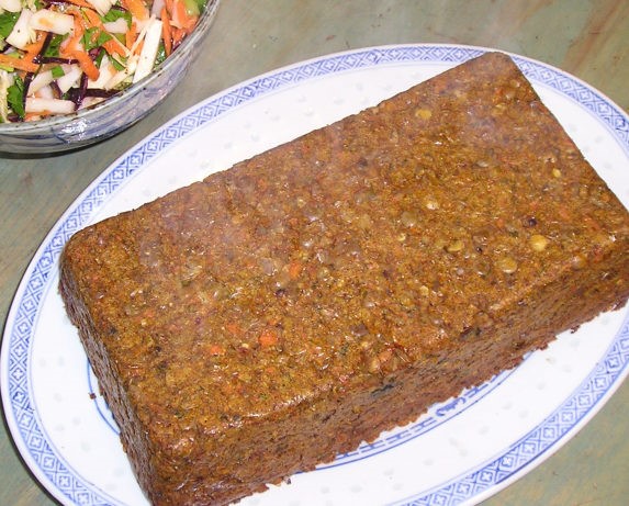 American Lentilcarrot Loaf Appetizer