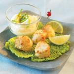 American Golden Scallops with Lime Aioli Appetizer