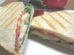 Italian Four Cheese Panini With Basil Tomatoes Appetizer