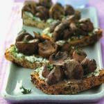 American Toast with Mushrooms and Thyme Appetizer