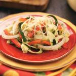 Georgian Zucchini linguine Salad Appetizer