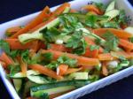 American Zucchini and Carrots with Garden Herbs Appetizer