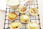 Canadian Blueberry Pikelets With Cream And Lemon Curd Recipe Dessert
