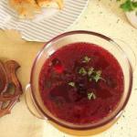 Polish Polish Betabel Soup borscht Appetizer