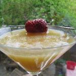 Canadian Rumcocktail with Coconut Milk and Mango Dessert