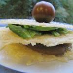 American Parmesan Doubledecker with Tomato and Lettuce Appetizer