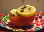American Tomatoes Stuffed With Eggs and Anchovies Appetizer