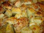 American Parmesan Chicken and Potato Bake Dinner