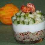 American Quinoa Salad and Kanikama Appetizer