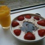 American Oatmeal with Strawberry and Brown Sugar Dessert
