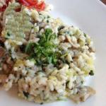 American Risotto with Mushrooms and Coriander Appetizer