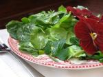 American The Incredible Edible Flower Salad With Fresh Herbs Appetizer