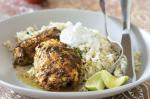 American Curry Roasted Chicken With Coconut Pilaf Recipe Dinner