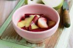 American Pear and Rhubarb Compote Recipe Dessert