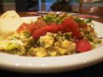 Chilean Scrambled Eggs With Poblano Chiles and Cheese Dinner
