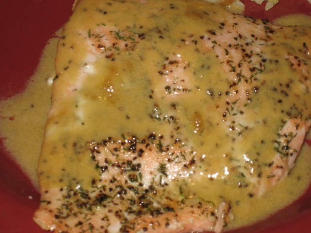 American Salmon With Curried Vanilla Rumbutter Sauce Dessert