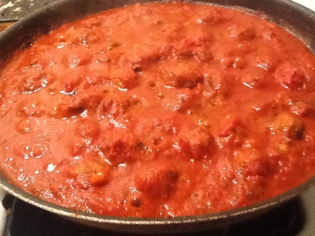 American Spaghetti Sauce and Eggless Meatballs Appetizer