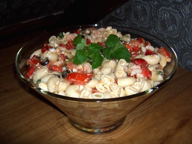 Greek Greek Shrimp Pasta Salad Dinner