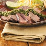 Canadian Steak with Chipotlelime Chimichurri Appetizer