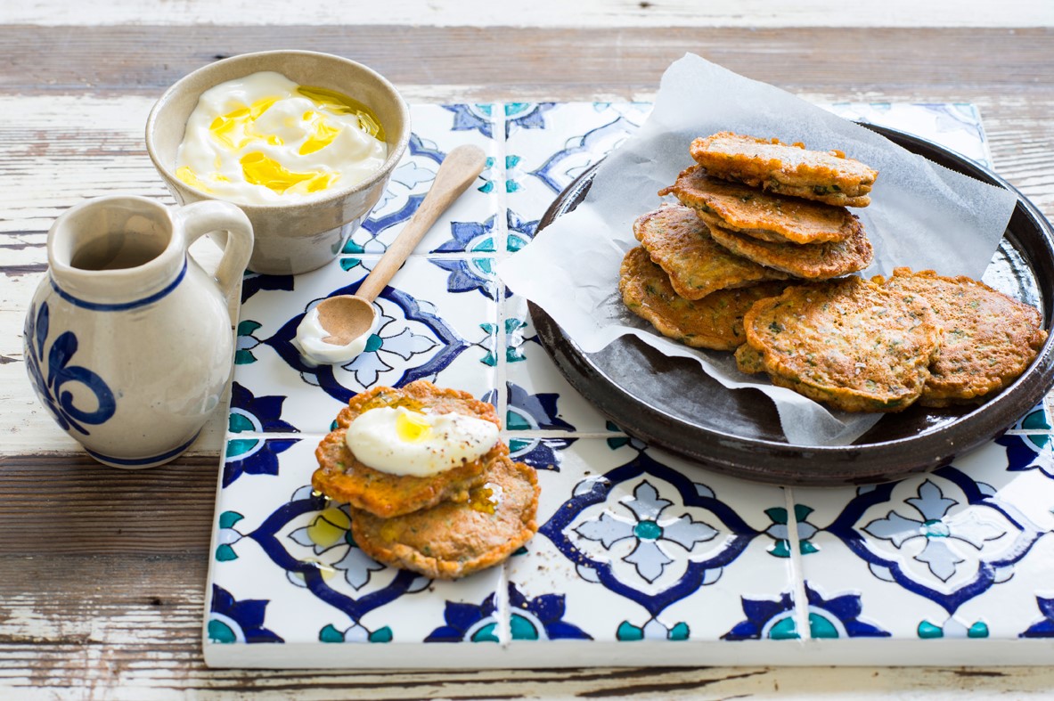 Lebanese Lebanese Zucchini Fritters ejjeh Koussa Appetizer