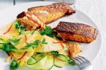 American Cajun Salmon With Pineapple Salad Recipe Appetizer