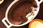 American Marthas Soft Chocolate Cake With Orange Creme Anglaise Recipe Dessert