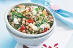 Chickpea Marinated Vegetable And Feta Salad Recipe recipe