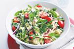 American Risoni Salad With Tomatoes Basil And Rocket Recipe Appetizer
